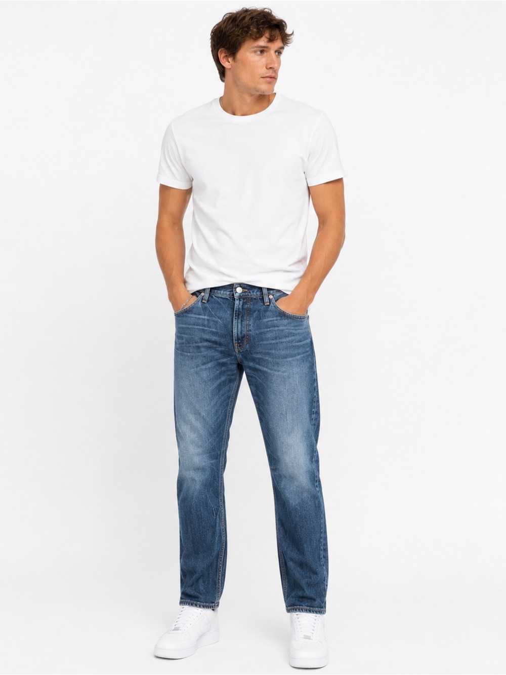Silver Jeans Co Konrad Slim Straight Men’s Jeans 34x34 Dark Wash Denim